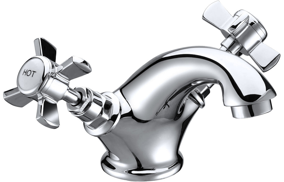 Avana Basin Mixer & Waste - Chrome-Basin Taps-CAPTA4107-