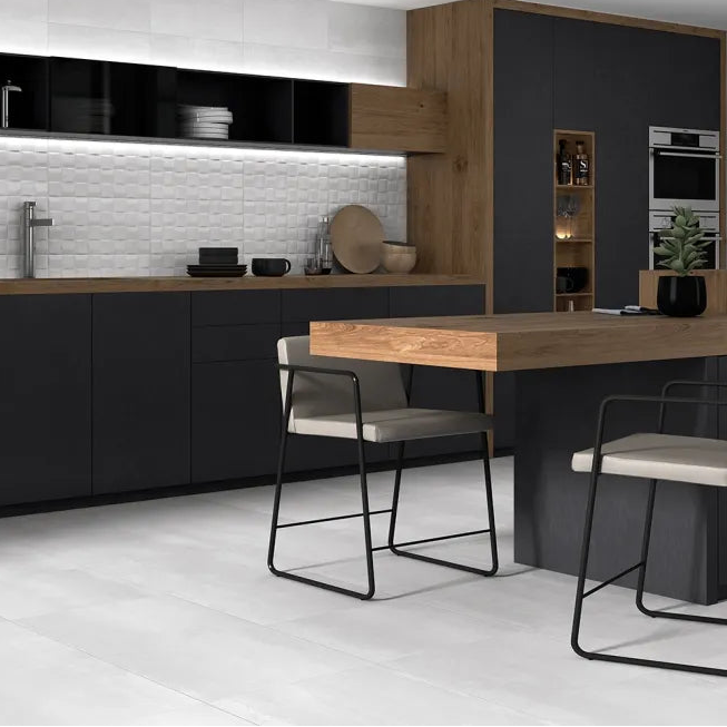 Barrington White Porcelain Floor Tile 60x60cm