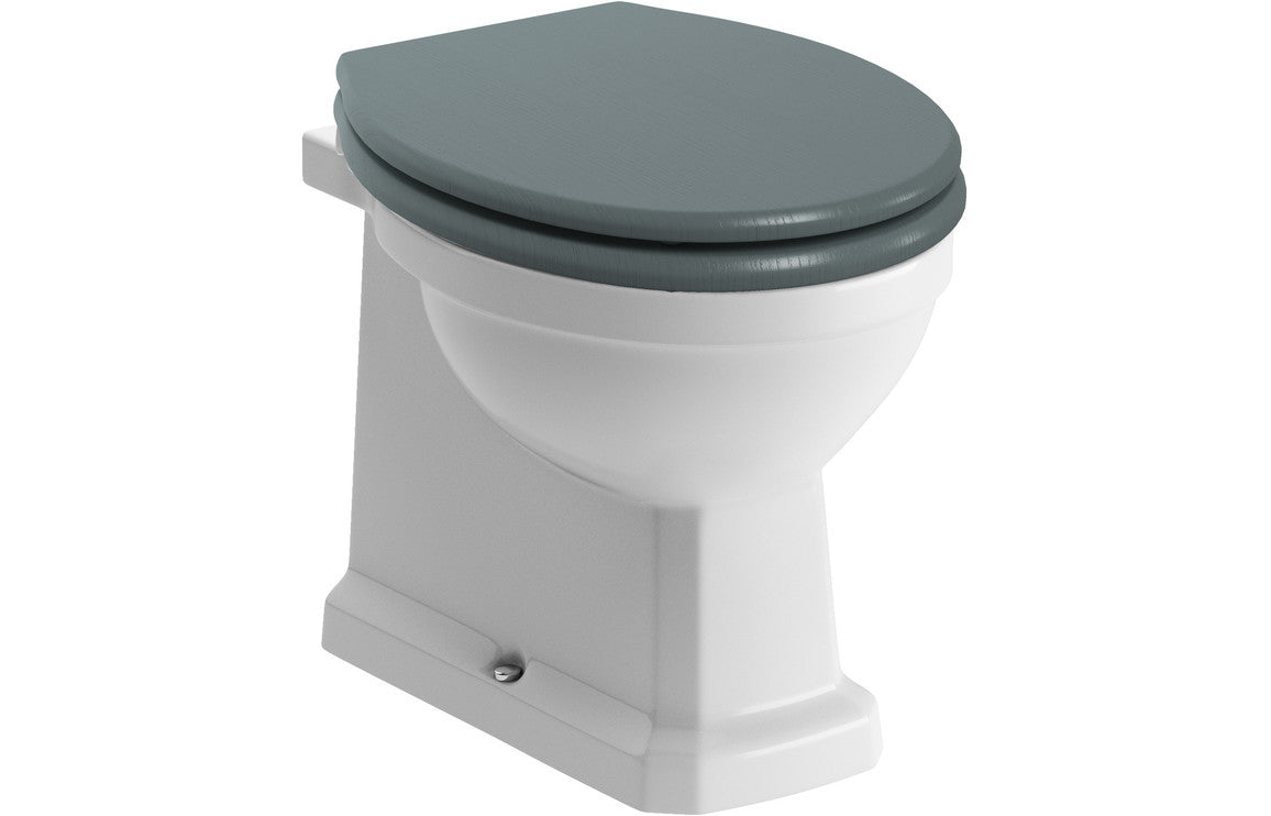 Berlington Traditional Back To Wall WC & Chrome Soft Close Seat-Toilets-DIPTP0180-