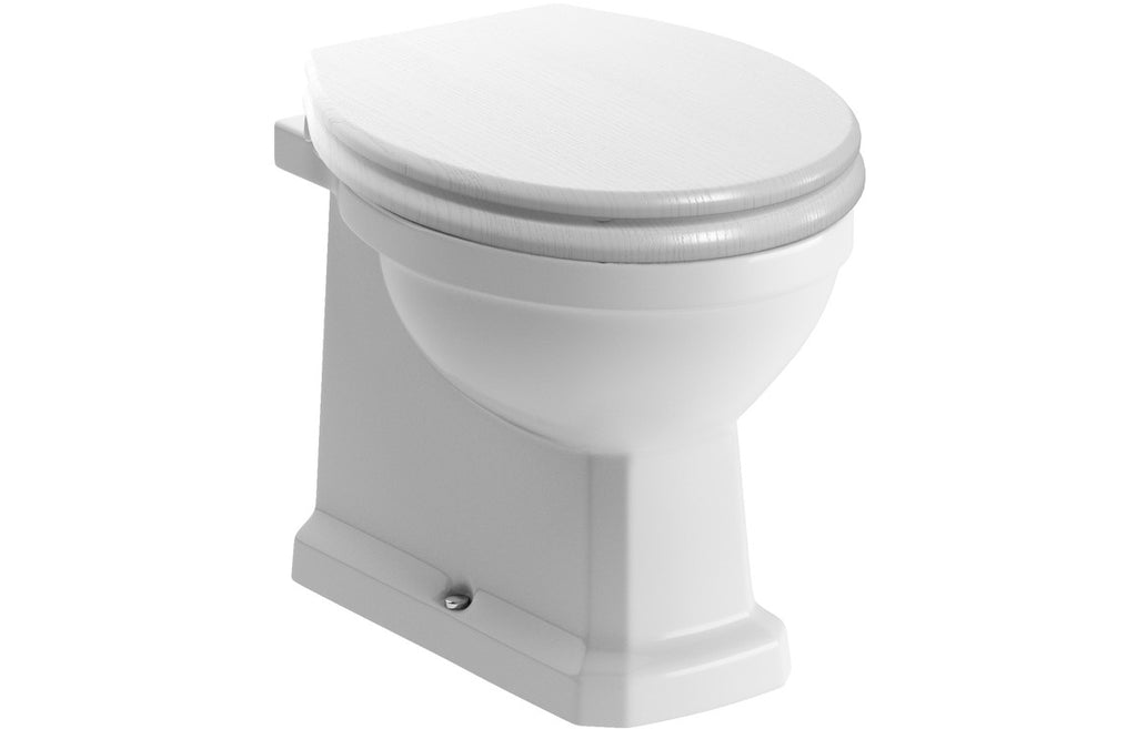 Berlington Traditional Back To Wall WC & Chrome Soft Close Seat-Toilets-DIPTP0180-