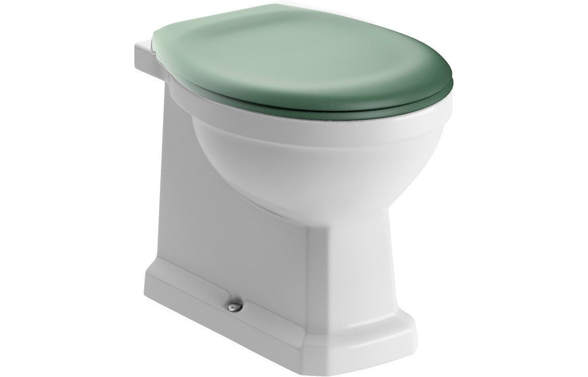 Berlington Traditional Back To Wall WC & Chrome Soft Close Seat-Toilets-DIPTP0180-