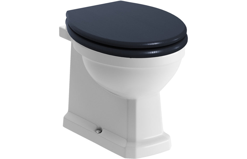 Berlington Traditional Back To Wall WC & Chrome Soft Close Seat-Toilets-DIPTP0180-