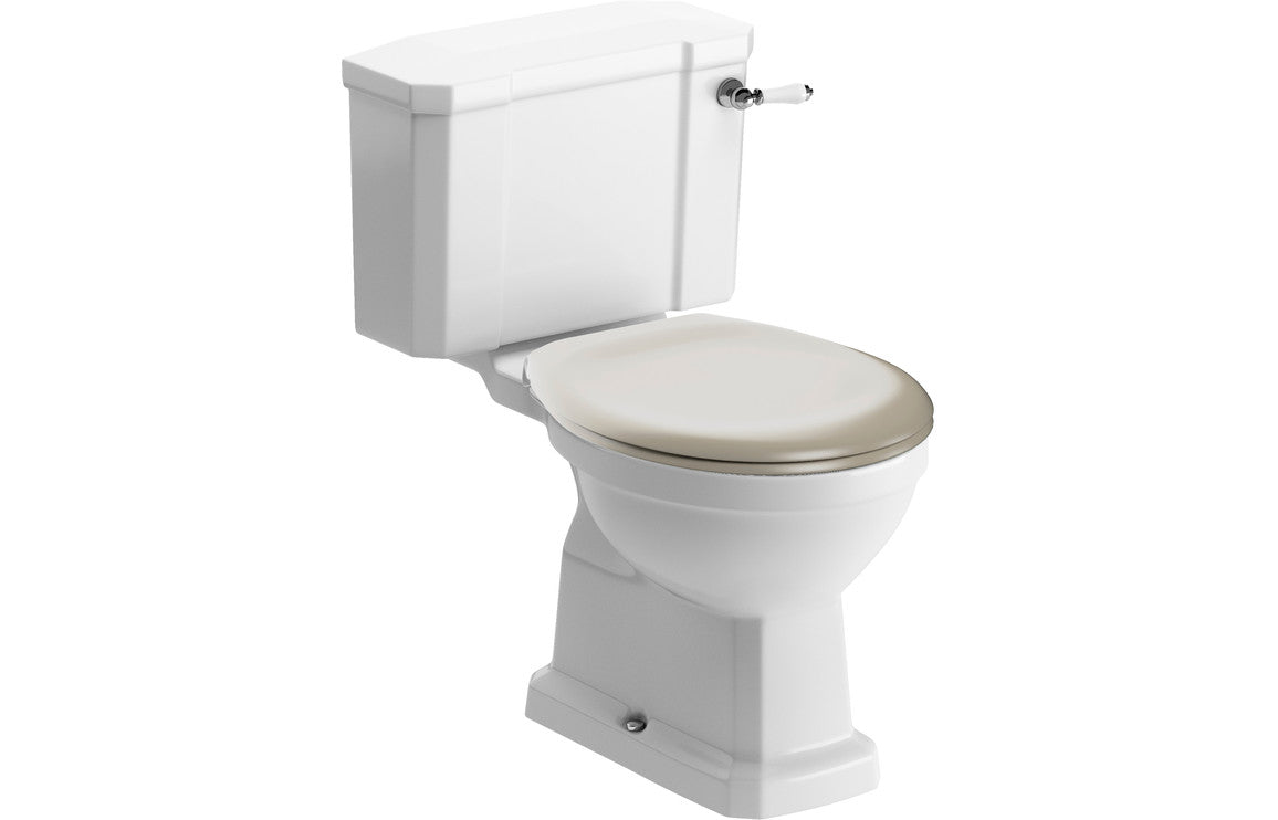 Berlington Traditional Close Coupled WC & Soft Close Seat-Toilets-DIPTP0182-