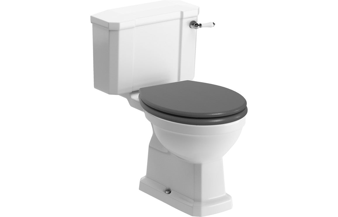 Berlington Traditional Close Coupled WC & Soft Close Seat-Toilets-DIPTP0182-