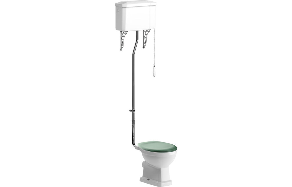 Berlington Traditional High Level WC & Soft Close Seat-Toilets-DIPTP0184-