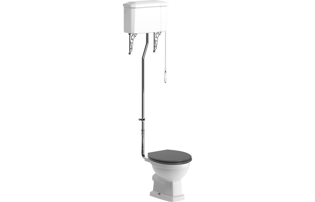 Berlington Traditional High Level WC & Soft Close Seat-Toilets-DIPTP0184-