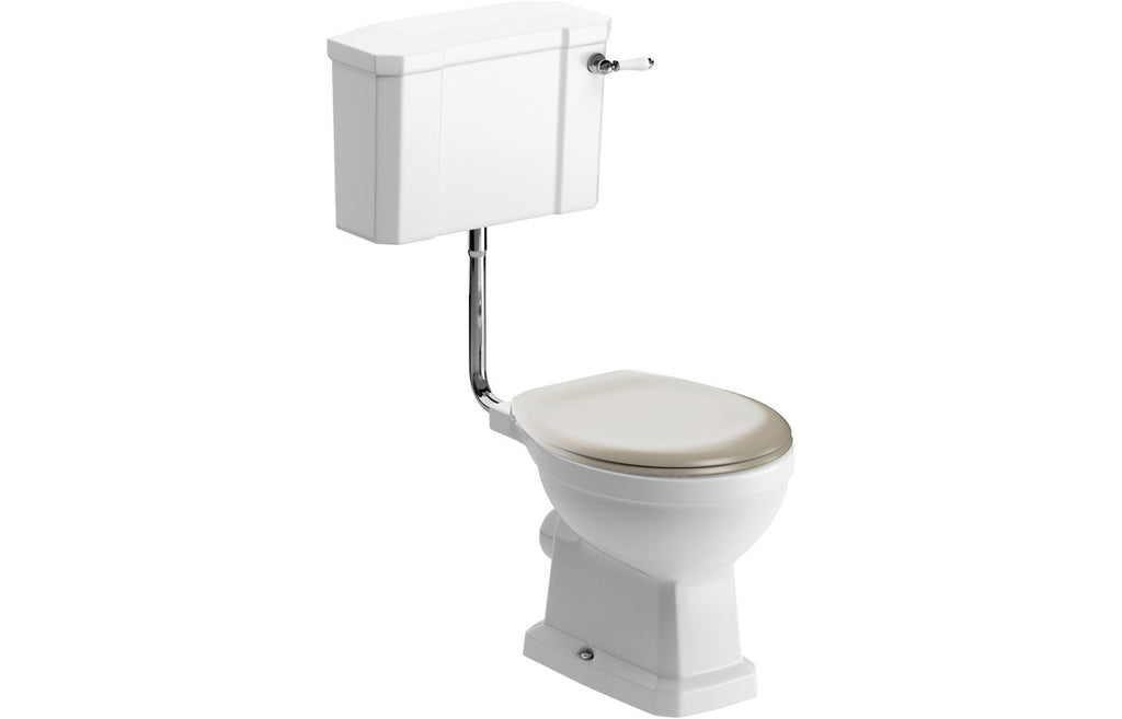 Berlington Traditional Low Level WC & Soft Close Seat-Toilets-DIPTP0186-