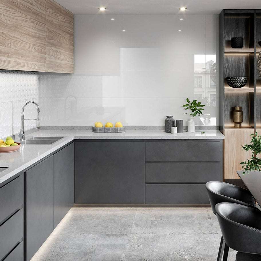 Brilliant White Flat Gloss Ceramic Wall Tile 30x60cm