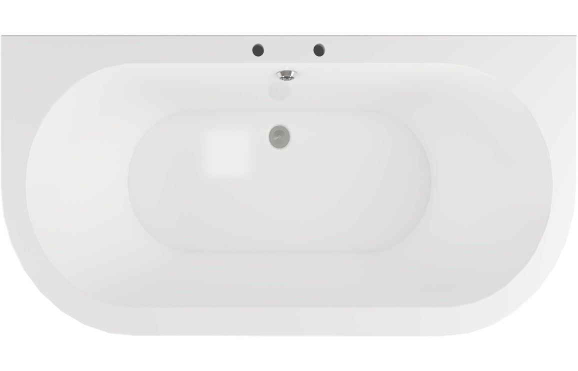Burlington Avantgarde Freestanding Back To Wall 1700x750 - White-Baths-BURLT12D-