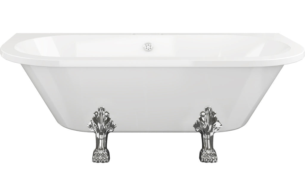 Burlington Avantgarde Freestanding Back To Wall 1700x750 - White-Baths-BURLT12D-