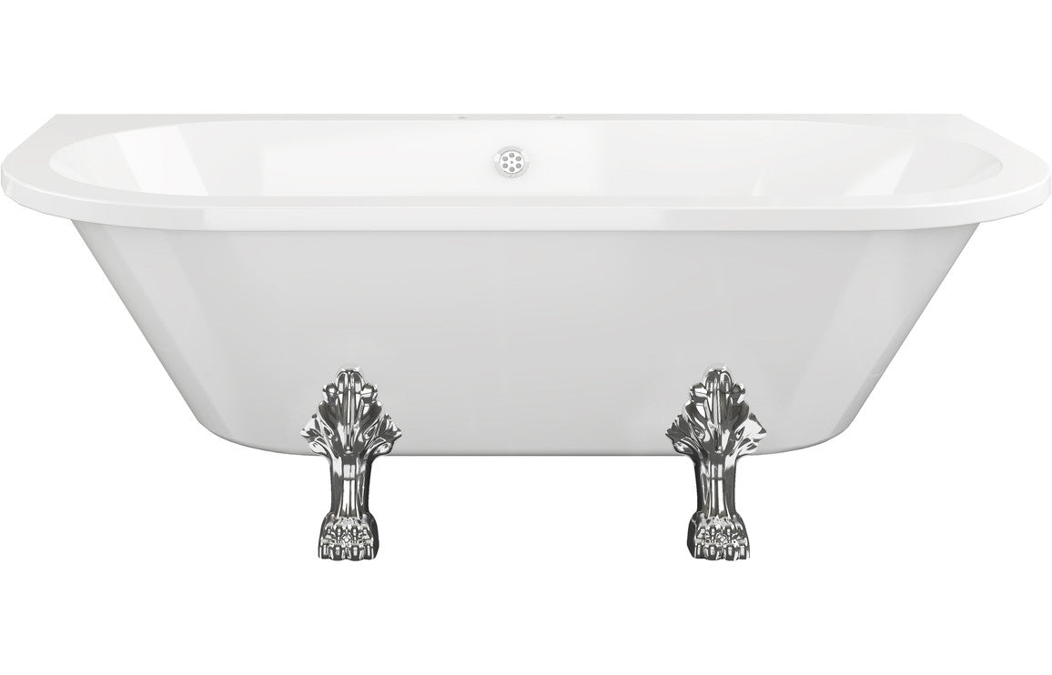 Burlington Avantgarde Freestanding Back To Wall 1700x750 - White-Baths-BURLT12D-