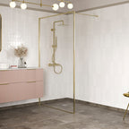 Capital Wet Room Panel 900mm - Brushed Brass