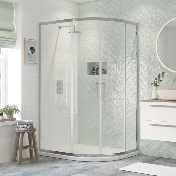 Capital8 1200x800mm 2 Door Offset Quadrant-Shower Enclosures-CAPCS0351-
