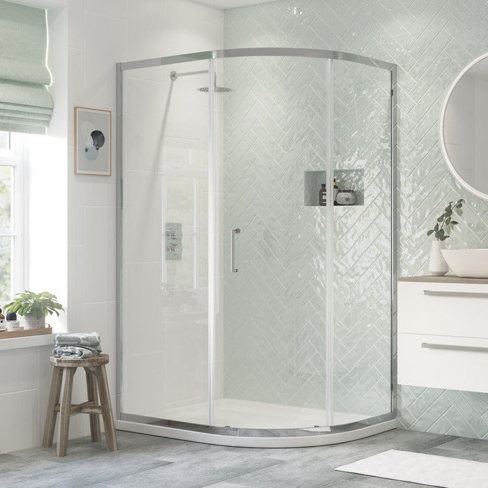 Capital8 1200x900mm 1 Door Offset Quadrant-Shower Enclosures-CAPCS0815-