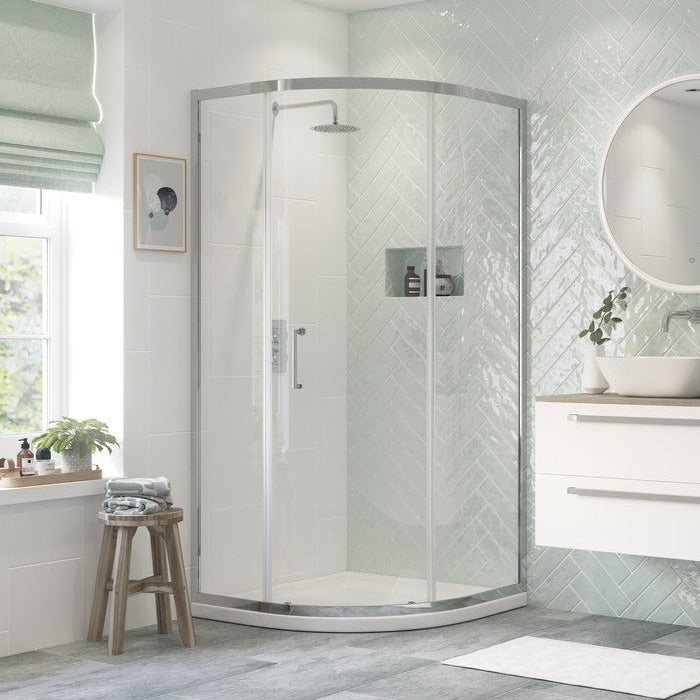 Capital8 900mm 1 Door Quadrant-Shower Enclosures-CAPCS0385-