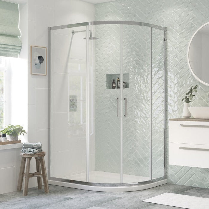 Capital8 900x760mm 2 Door Offset Quadrant-Shower Enclosures-CAPCS0348-