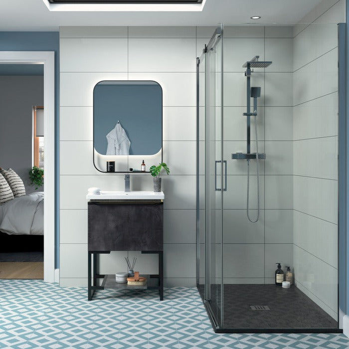 Capital8plus 800mm Optional Sliding Door Side Panel-Shower Enclosures-CAPCS0367-