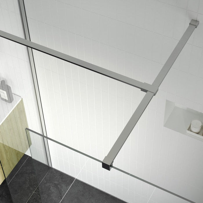 Capital8plus 800mm Wetroom Side Panel - Chrome-Shower Enclosures-CAPCKU0876-
