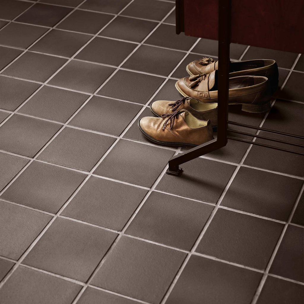 Carbon Black Large Format Anti Slip Quarry Tile 20x20cm