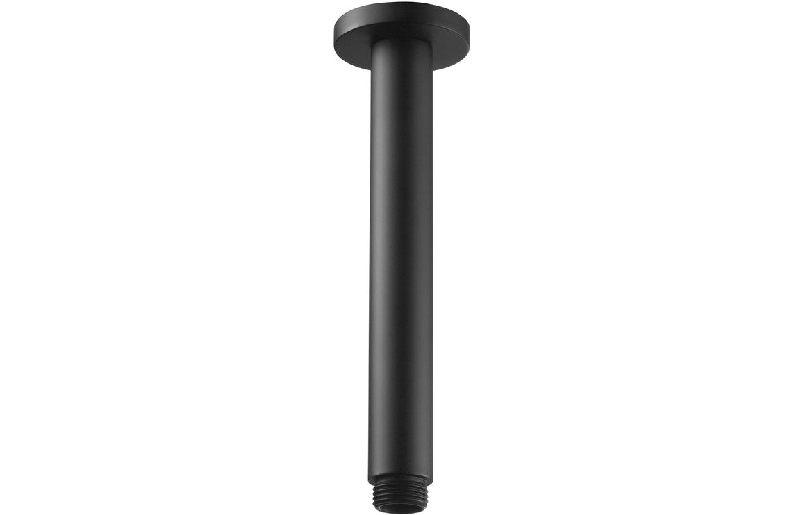 Ceiling Arm - Matt Black-Shower Arms-DICM0720-
