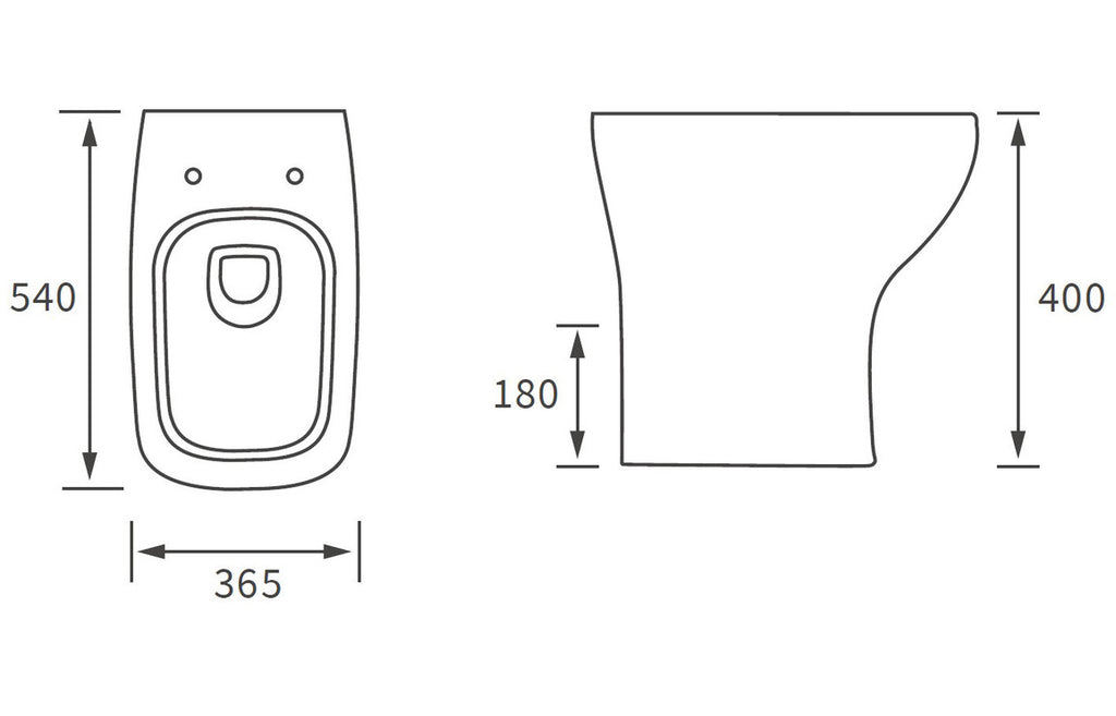 Cerys Back To Wall WC & Soft Close Seat-Toilets-DIPTP0172-