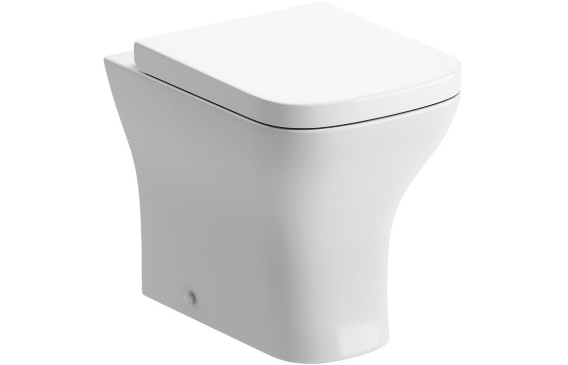 Cerys Back To Wall WC & Soft Close Seat-Toilets-DIPTP0172-Wrapover Soft Close-