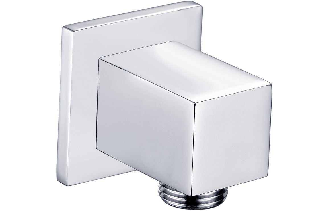 Chrome Wall Outlet Elbow - Square-Shower Accessories-DICM0670-