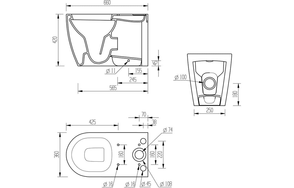 Colleen Close Coupled WC & Soft Close Seat-Toilets-DIPTP0162-