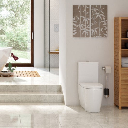 Colleen Rimless Close Coupled Fully Shrouded WC & Soft Close Seat-Toilets-DIPTP0154-