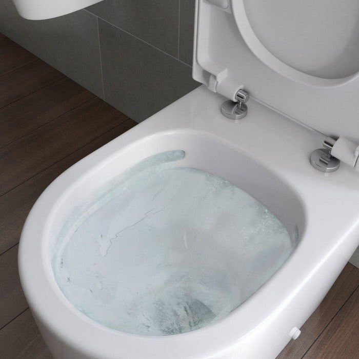 Colleen Rimless Close Coupled Fully Shrouded WC & Soft Close Seat-Toilets-DIPTP0154-