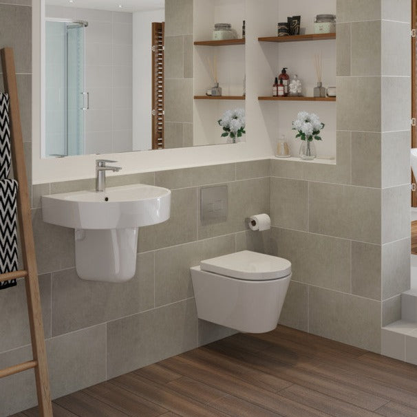 Colleen Rimless Wall Hung WC & Soft Close Seat-Toilets-DIPTP0158-