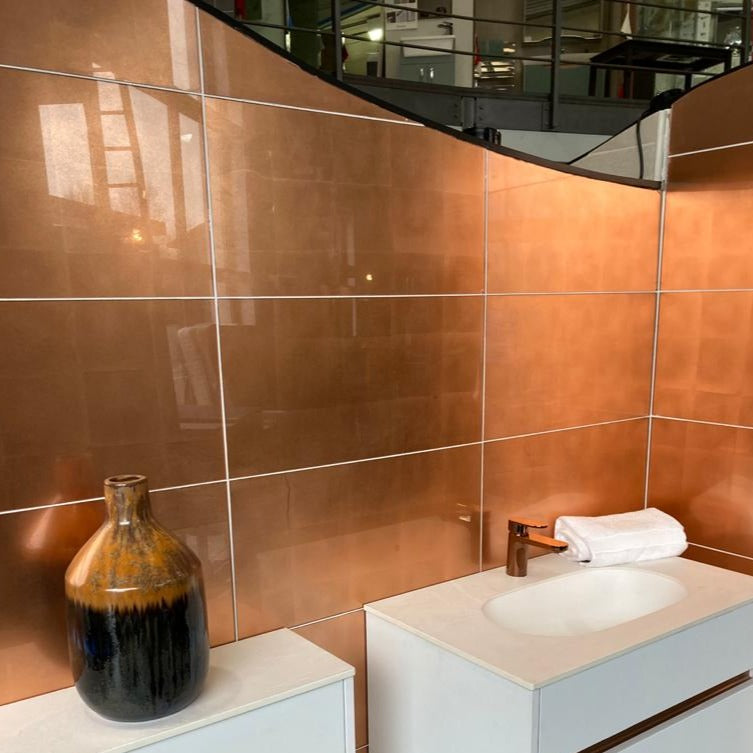 Glass Copper Tile 30x60cm