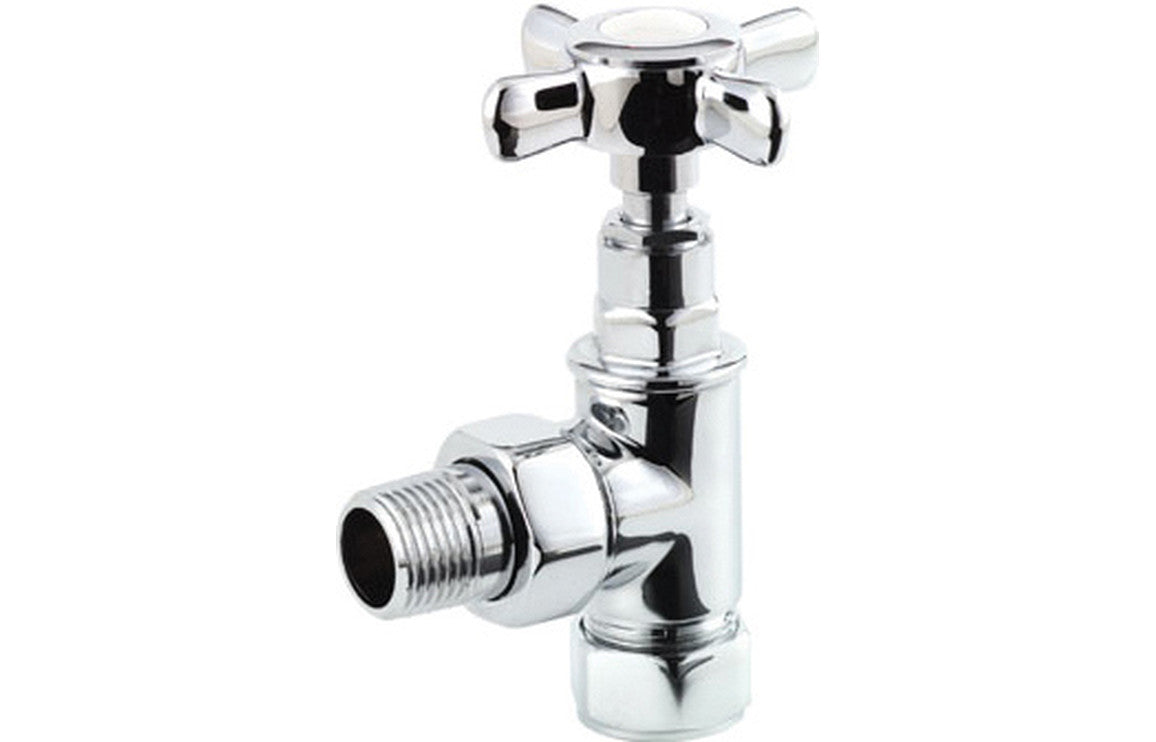 Crosshead Chrome Radiator Valves-Heating-DIRA0246-Angled-