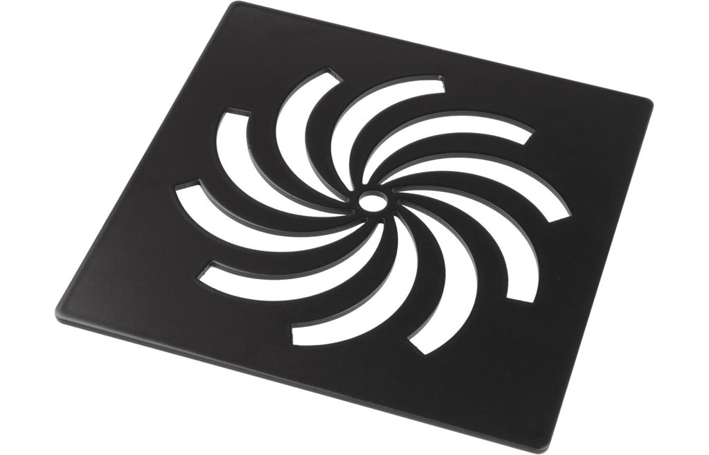 Designer Shower Tray Waste - Matt Black-Shower Trays-DIEA0036-