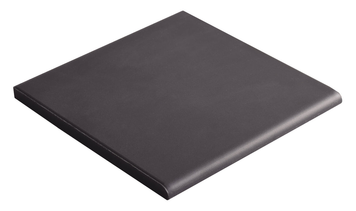 Dorset Woolliscroft Black Round Edge Slip Resistant Quarry Tile 148x148mm-DW-REBLK1515-tilesahead.co.uk