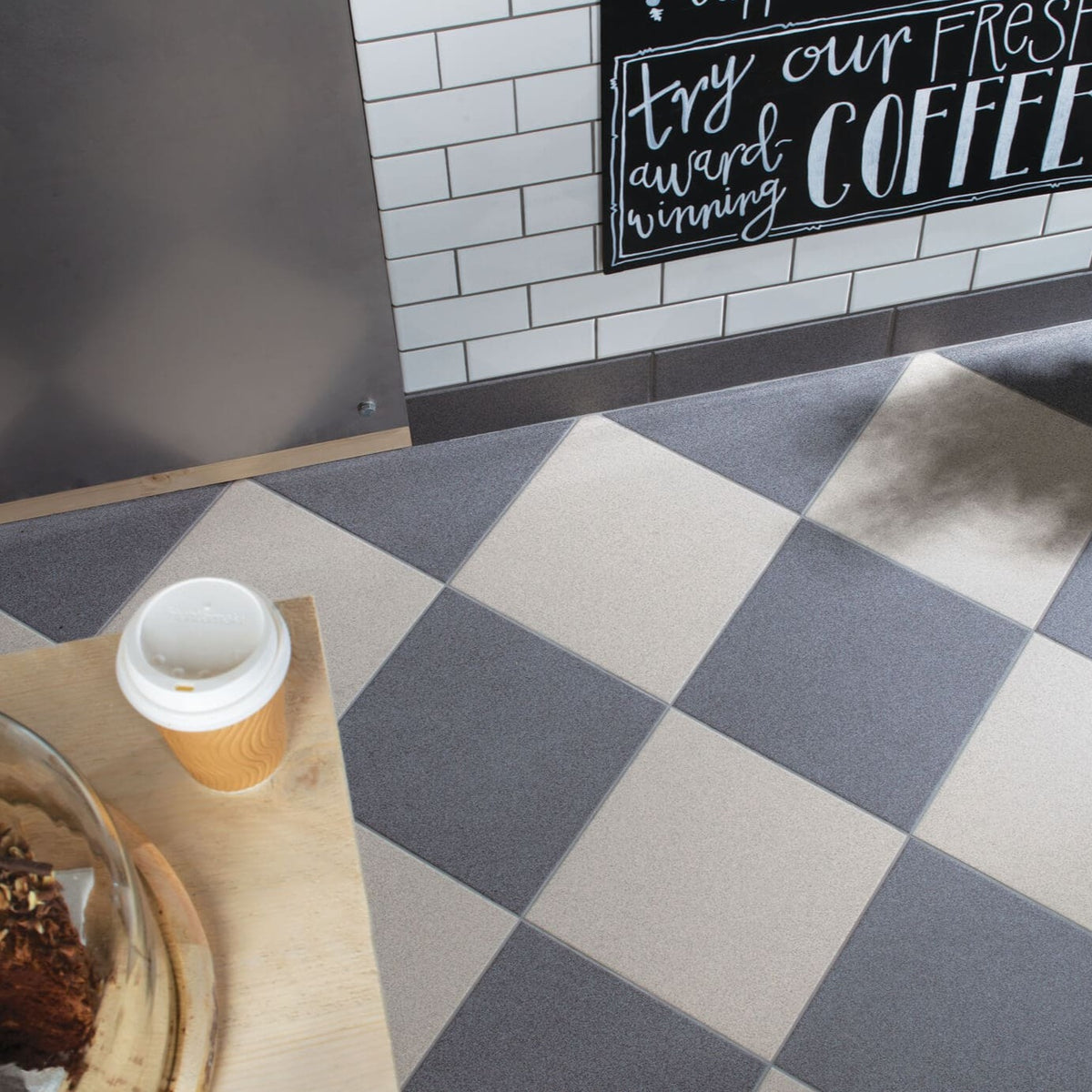 Dorset Woolliscroft Flat Dark Grey Slip Resistant Quarry Tile 148x148mm-DW-FLDGR1515-tilesahead.co.uk