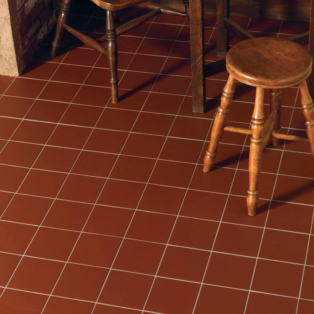 Dorset Woolliscroft Flat Red Slip Resistant Quarry Tile 148x148mm-DW-FLRED1515-tilesahead.co.uk