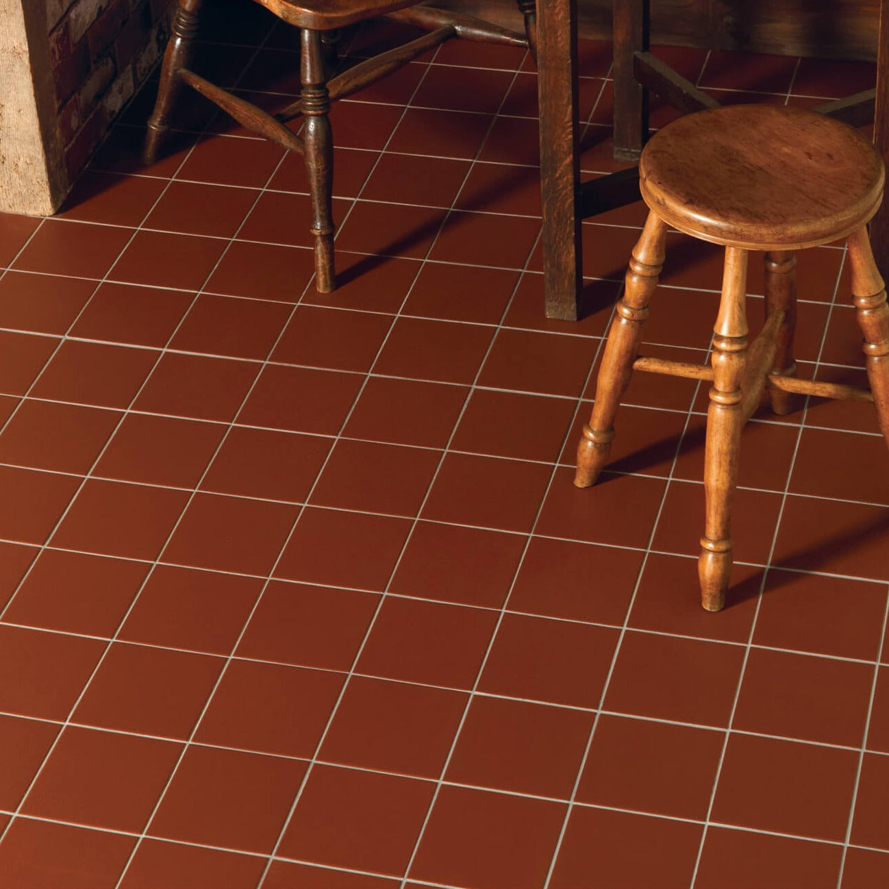 Dorset Woolliscroft Flat Red Slip Resistant Quarry Tile 148x148mm-DW-FLRED1515-tilesahead.co.uk