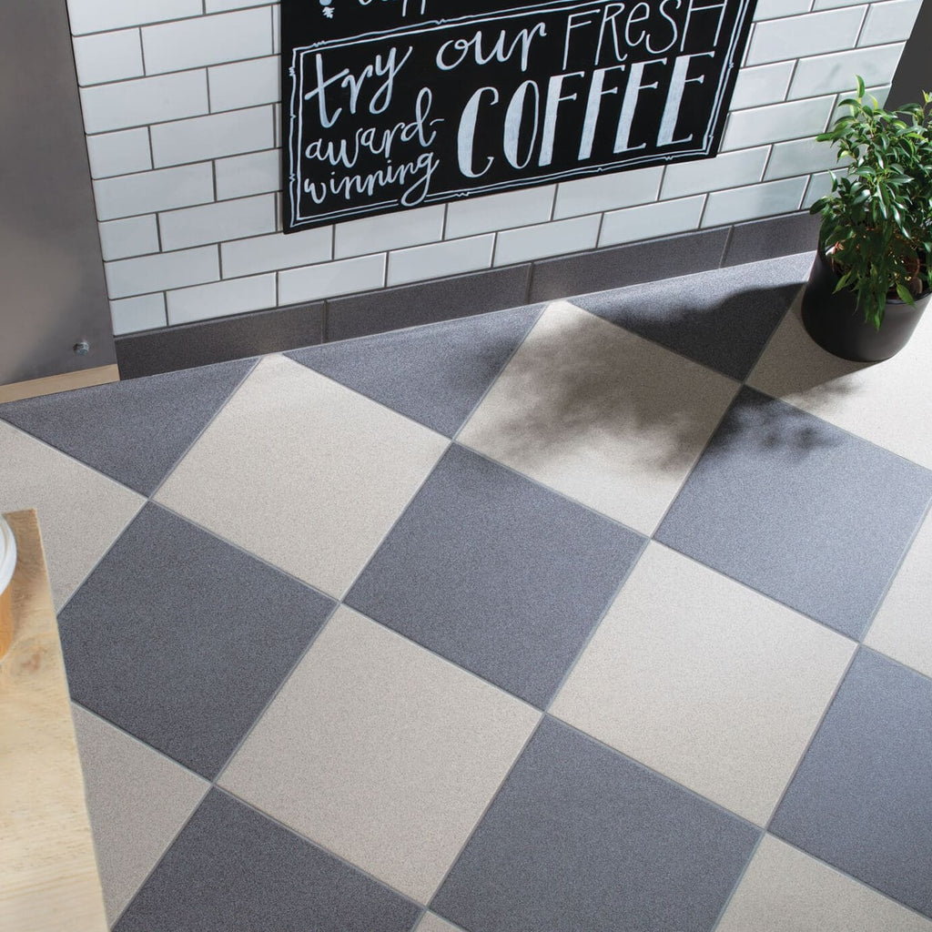 Dorset Woolliscroft Flat Steel Grey Slip Resistant Quarry Tile 148x148mm-DW-FLSGR1515-tilesahead.co.uk