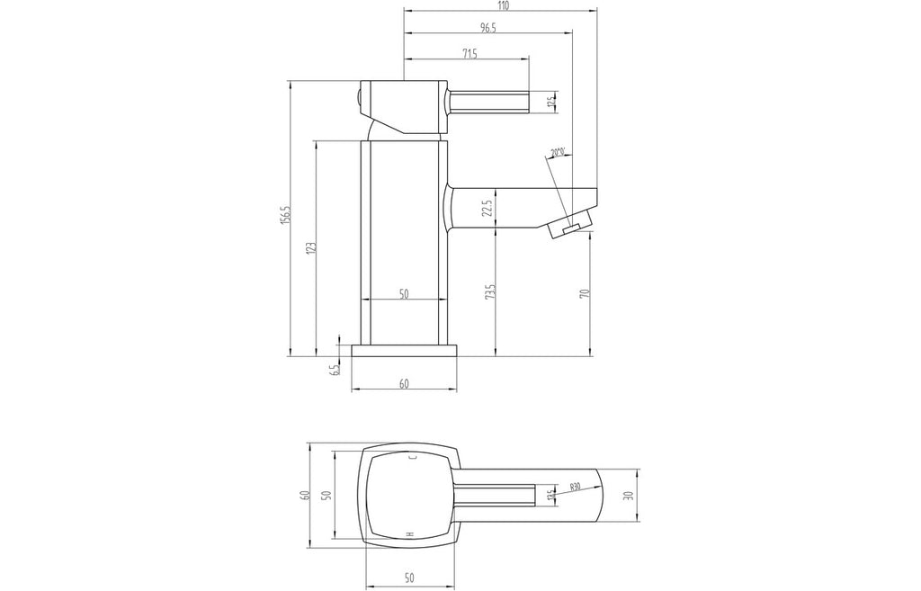 Ellington Basin Mixer - Chrome-Basin Taps-CAPTA4112-