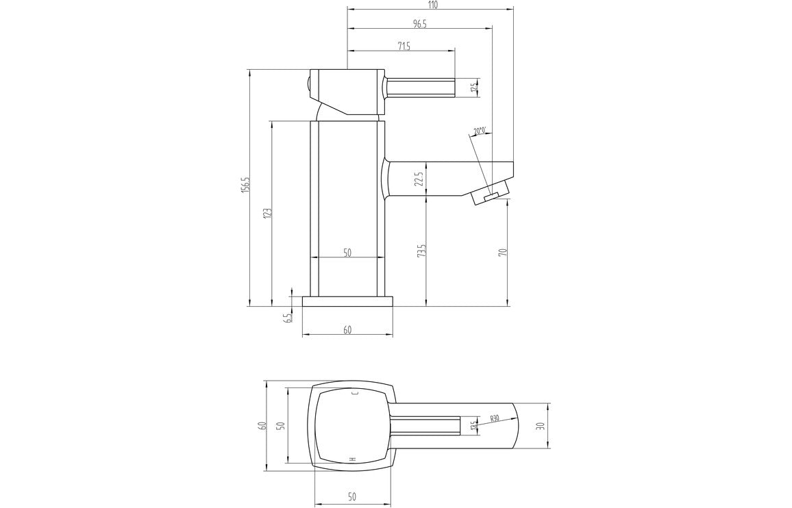 Ellington Basin Mixer - Chrome-Basin Taps-CAPTA4112-