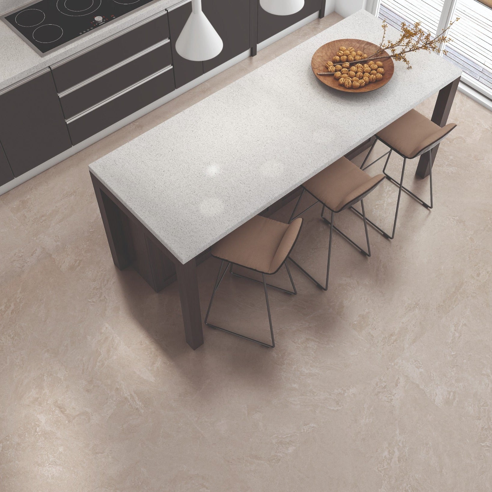 Eternity Beige Porcelain Floor Tile 100x100cm