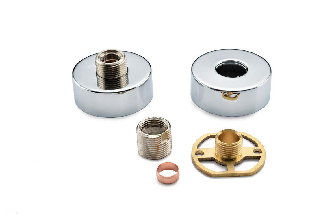 Exposed Shower Valve Fast Fitting Kit Round (Pair)-Shower Accessories-DICM0672-
