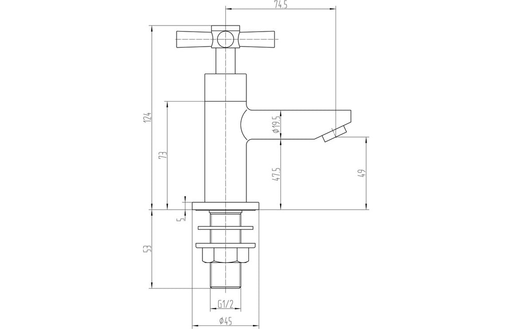 Haka Basin Taps - Chrome-Basin Taps-CAPTA4181-
