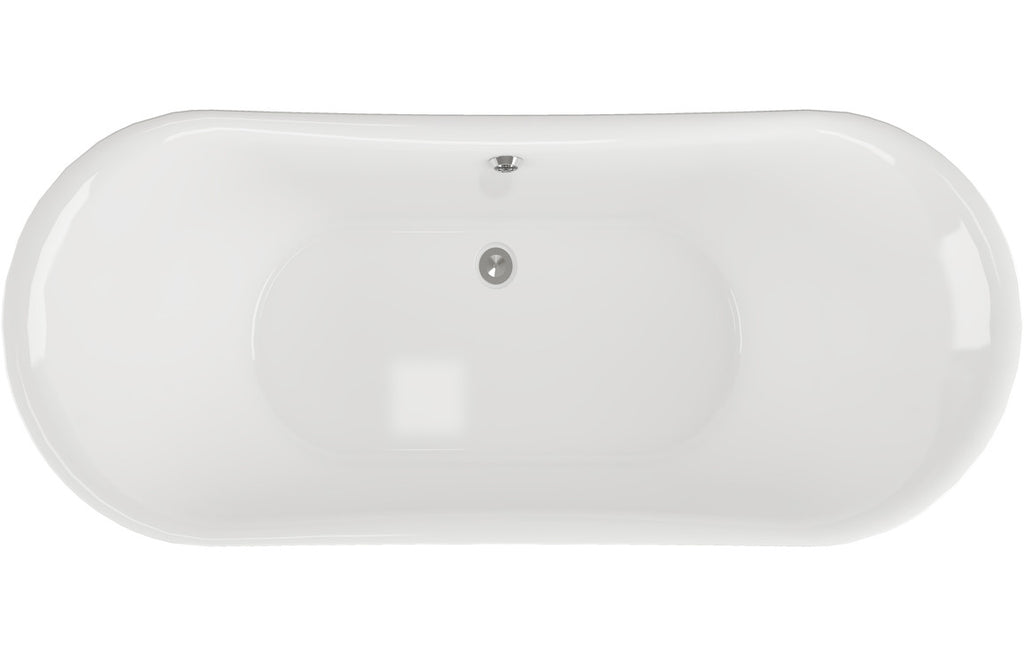 Hampshire Freestanding Bath with chrome lion feet.-Baths-DIBFP0022-