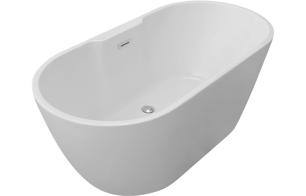 Harlesden Freestanding Bath 1655x745x580mm - White-Baths-DIBF0076-
