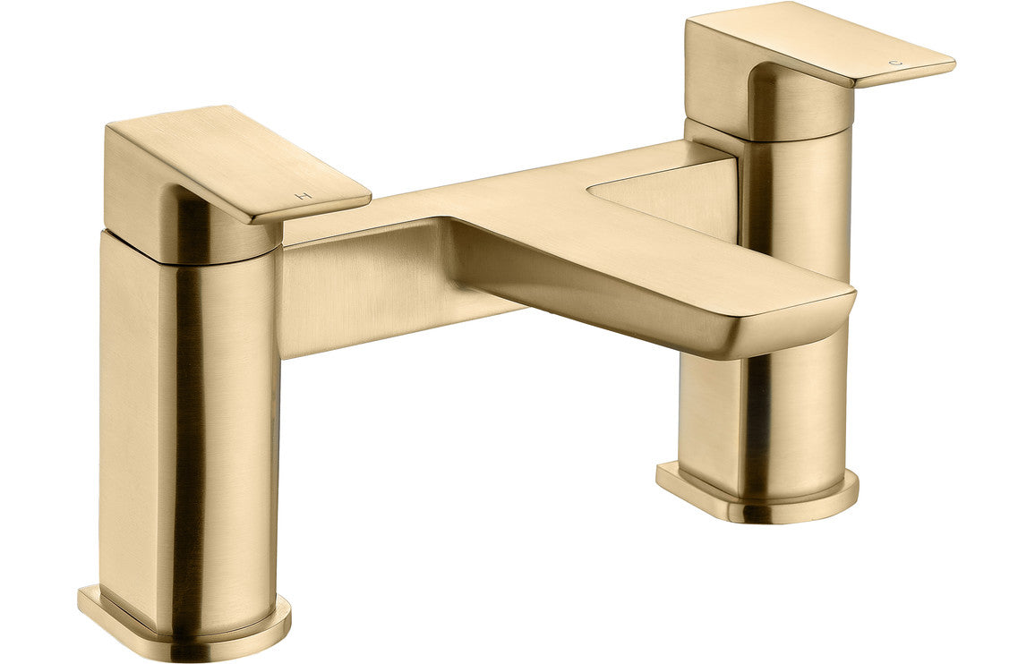 Insk Bath Filler - Brushed Brass-Bath Taps-CAPTA4228BG-