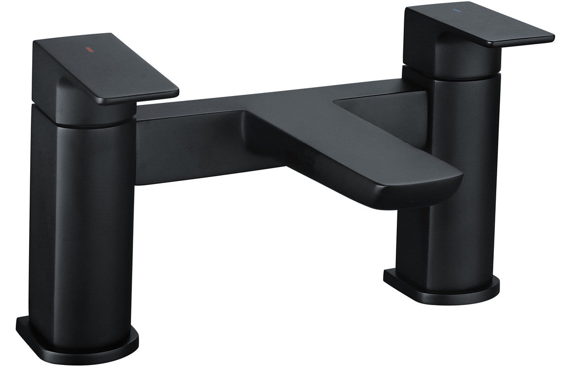 Insk Bath Filler - Matt Black-Bath Taps-CAPTA4222-