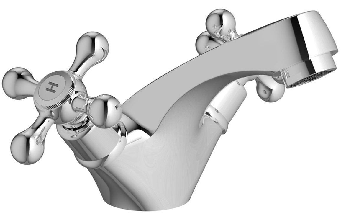 Kingsbury Basin Mixer - Chrome-Basin Taps-CAPTA9481-