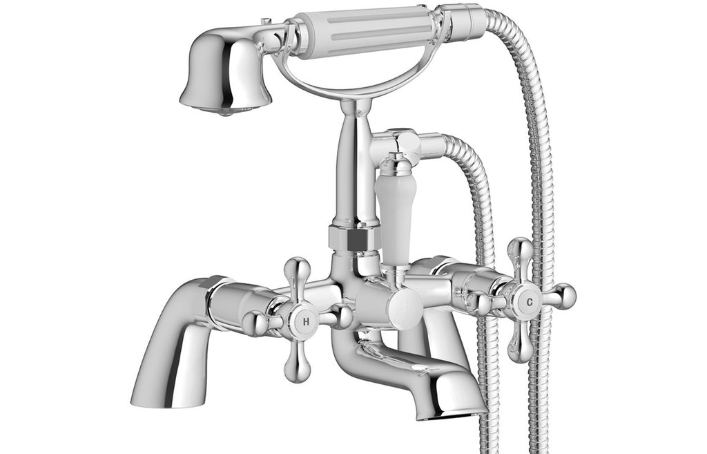Kingsbury Bath/Shower Mixer - Chrome-Bath Taps-CAPTA9483-
